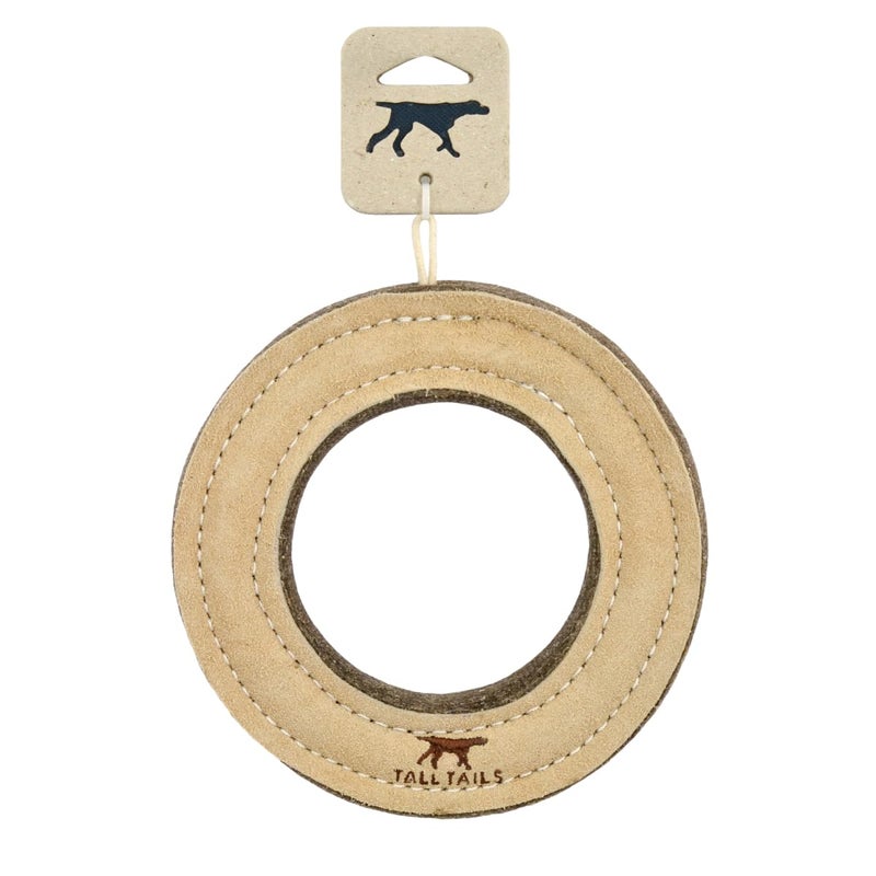 Tall Tails Ring Natural Leather Fetch Toy for Dogs - Image 5